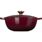 Le Creuset Cast Iron Signature Soup Pot 26cm RhoneGarnet image number 3